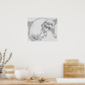 Poster de dessin de "bébé" Ferret (Cuisine)