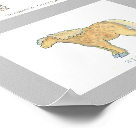 Poster de dessin de Cheval (Coin)