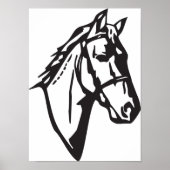 Poster de dessin de cheval (Devant)