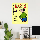 Poster de dessin de Darts Player (Bureau à domicile)