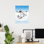 Poster de dessin de Killer Snowman (Bureau à domicile)