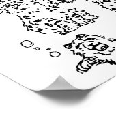 Poster de dessin de léopards des neiges #1 (Coin)