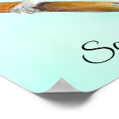 Poster de dessin d'écureuil gris (Coin)