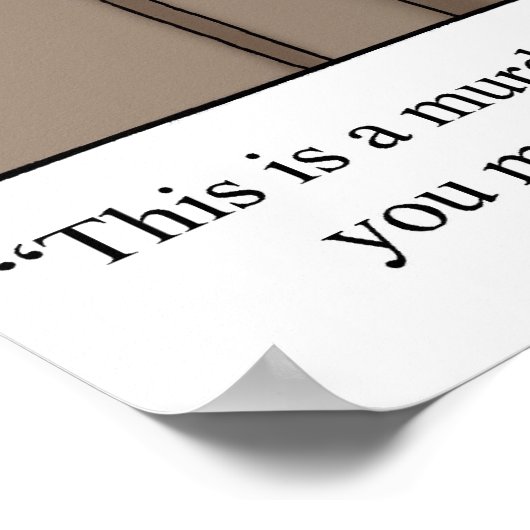 Poster de dessin drôle "Foggy Bottom" (Coin)