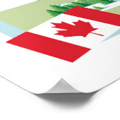 Poster de dessin du Manitoba Canada (Coin)