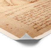 Poster de dessin Leonardo de Vinci (Coin)