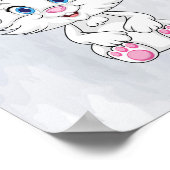 Poster de dessin mignon Bunny ! Baby Rabbit Wall A (Coin)