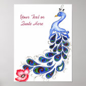 Poster de dessin Peacock (Devant)