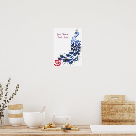 Poster de dessin Peacock (Cuisine)