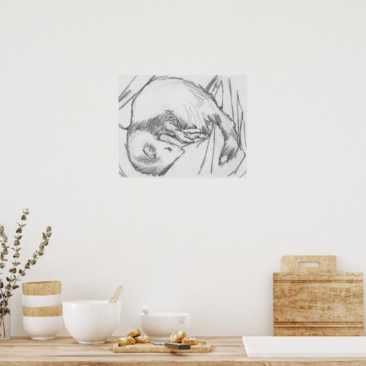 Poster de dessin "Stripe" (Cuisine)