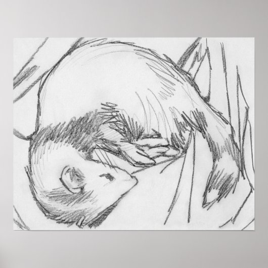 Poster de dessin "Stripe" (Devant)