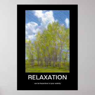 Poster de détente démotivationnel