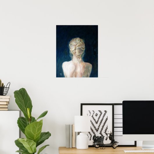 Poster de deux colombes (Bureau à domicile)