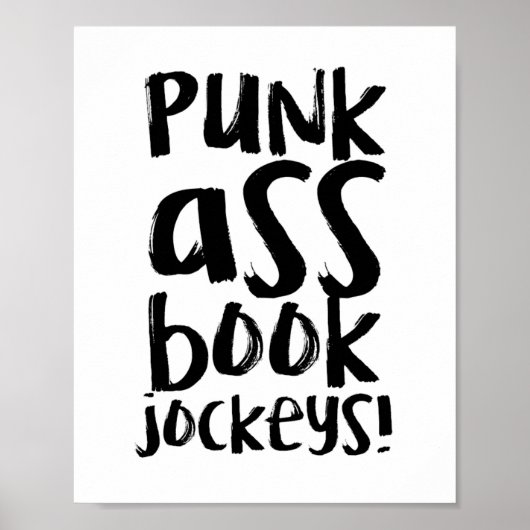 Poster de devis de bibliothèque amusant (Devant)