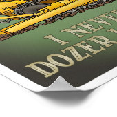 Poster de devis de l'opérateur de dozer Bulldozer (Coin)