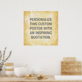 Poster de devis favori, personnalisé (Cuisine)