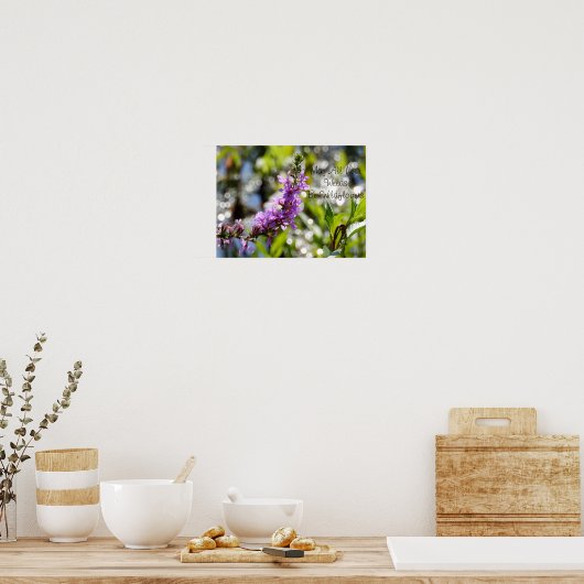 Poster de devis Fleur sauvage violet (Cuisine)