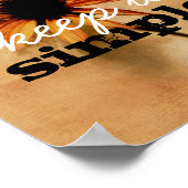 poster de devis inspirant garder la fleur simple (Coin)