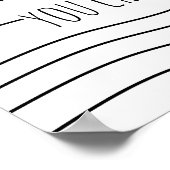 poster de devis inspirant imaginez noir et blanc (Coin)