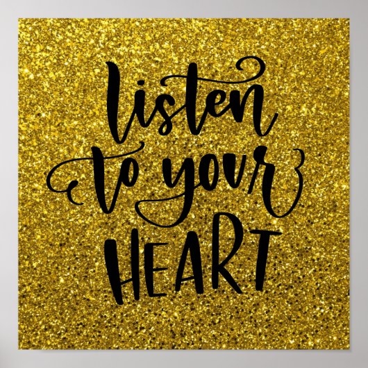 Poster de devis Inspirational Parties scintillant (Devant)