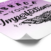 Poster de devis inspirationnel de Parties scintill (Coin)