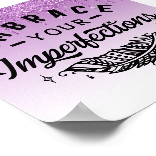 Poster de devis inspirationnel de Parties scintill (Coin)