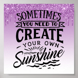 Poster de devis inspirationnel de Parties scintill