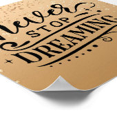 Poster de devis Inspirationnel Specké Or (Coin)