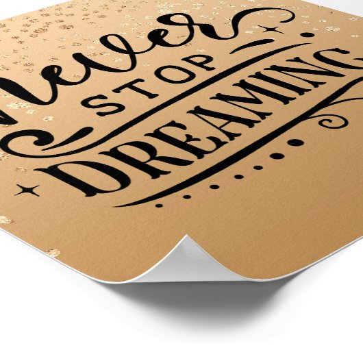 Poster de devis Inspirationnel Specké Or (Coin)