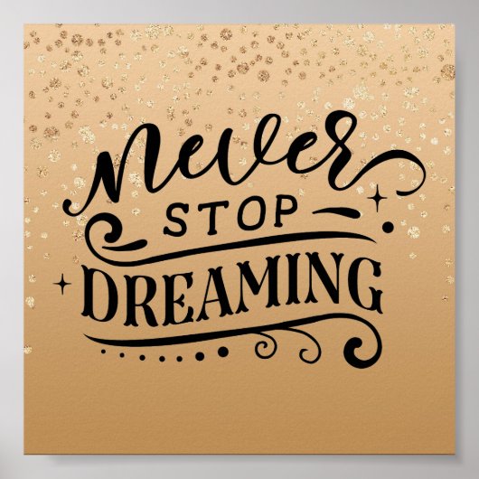 Poster de devis Inspirationnel Specké Or (Devant)