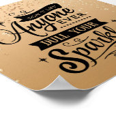 Poster de devis Inspirationnel Specké Or (Coin)