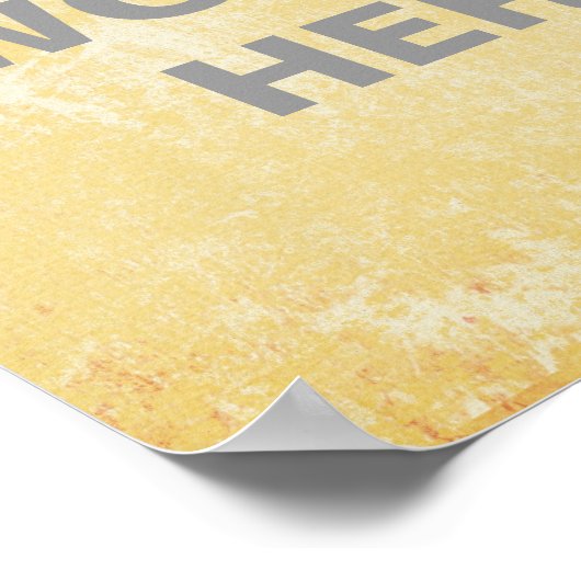 Poster de devis motivationnel, grunge jaune (Coin)