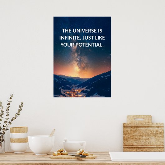 Poster de devis motivationnel potentiel (Cuisine)