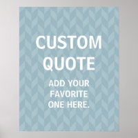 Poster de devis personnalisé, chevron de zigzag