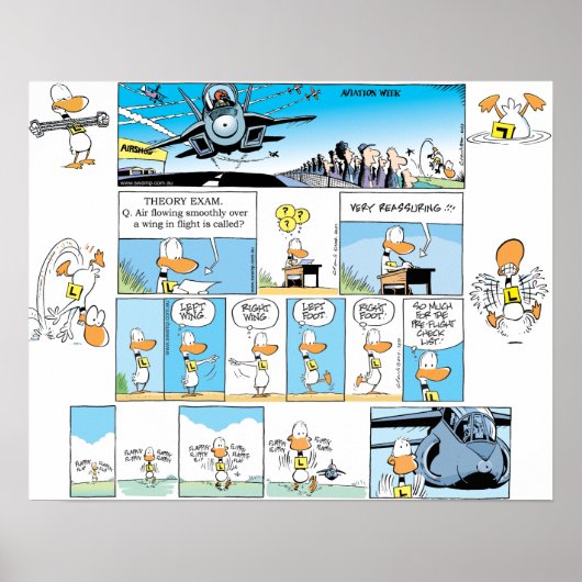 Poster de Ding Duck Aviation Comics (Devant)