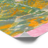 Poster de dinosaure avec Papillon Art Imprimer (Coin)