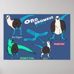 Poster de dinosaure - Orodromeus