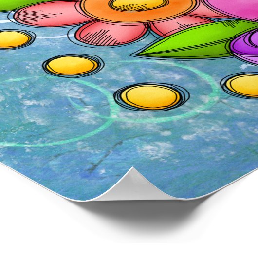 Poster de Doodle de Pensée Positive Charmé (Coin)