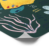 Poster de Doodle de Tortue couchée (Coin)