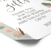 Poster de douche pour bébé Desert Chic (Coin)