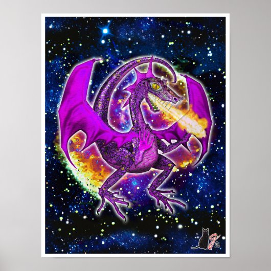 Poster de dragon cosmique de Tourmaline (Devant)