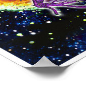 Poster de dragon cosmique de Tourmaline (Coin)