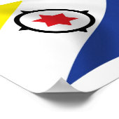 Poster de drapeau Bonaire Imprimer (Coin)