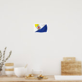 Poster de drapeau Bonaire Imprimer (Cuisine)