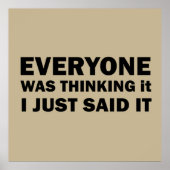 Poster de drôles sarcastiques (Devant)