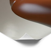 Poster de escultura humana de chocolate derretido. (Coin)