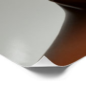 Poster de escultura humana de chocolate derretido. (Coin)