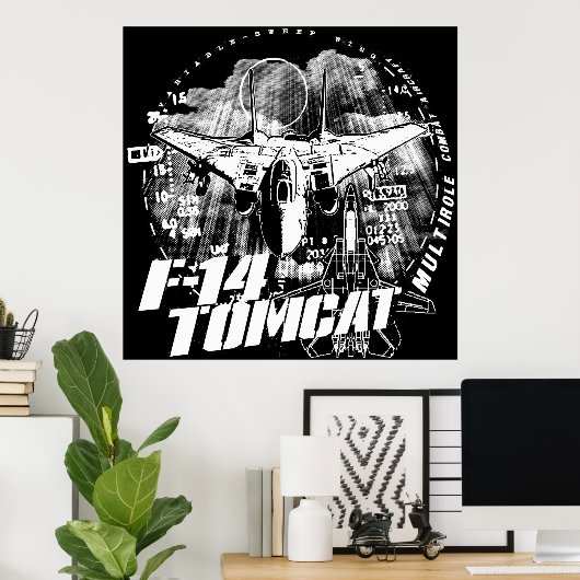 Poster de F-14 Tomcat (Bureau à domicile)