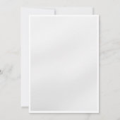 Poster de Faire-part de mariage moderne de moulage (Dos)