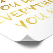 Poster de Faux Gold Foil (Coin)